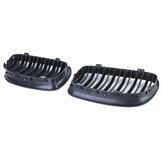 Grille - nieren - BMW 3 serie E90/E91, sedan/touring 2008-6/2012 - 2-delig - mat zwart
