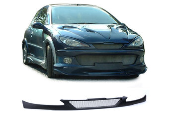 Grille - voorgrille - Peugeot 206 + CC 1998-2006 - zwart