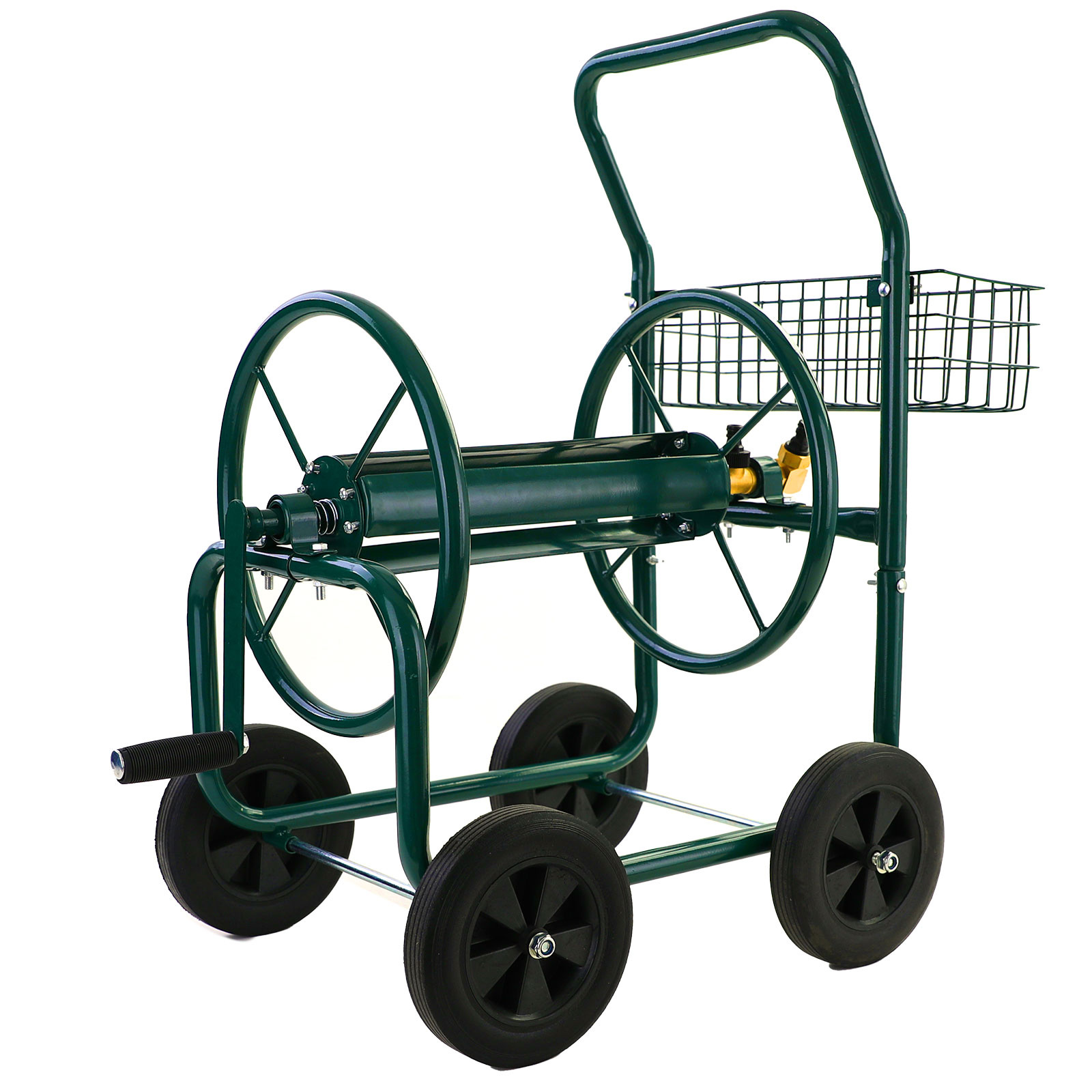 Slangenwagen - tuinslang haspel - 82x48x80cm - tot 60m - groen