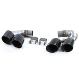 Uitlaatsierstuk geschikt voor BMW X5 G05 40i vanaf 2018, X6 G06 40i vanaf 2019, X7 G07 40i vanaf 2019 - rvs - zwart