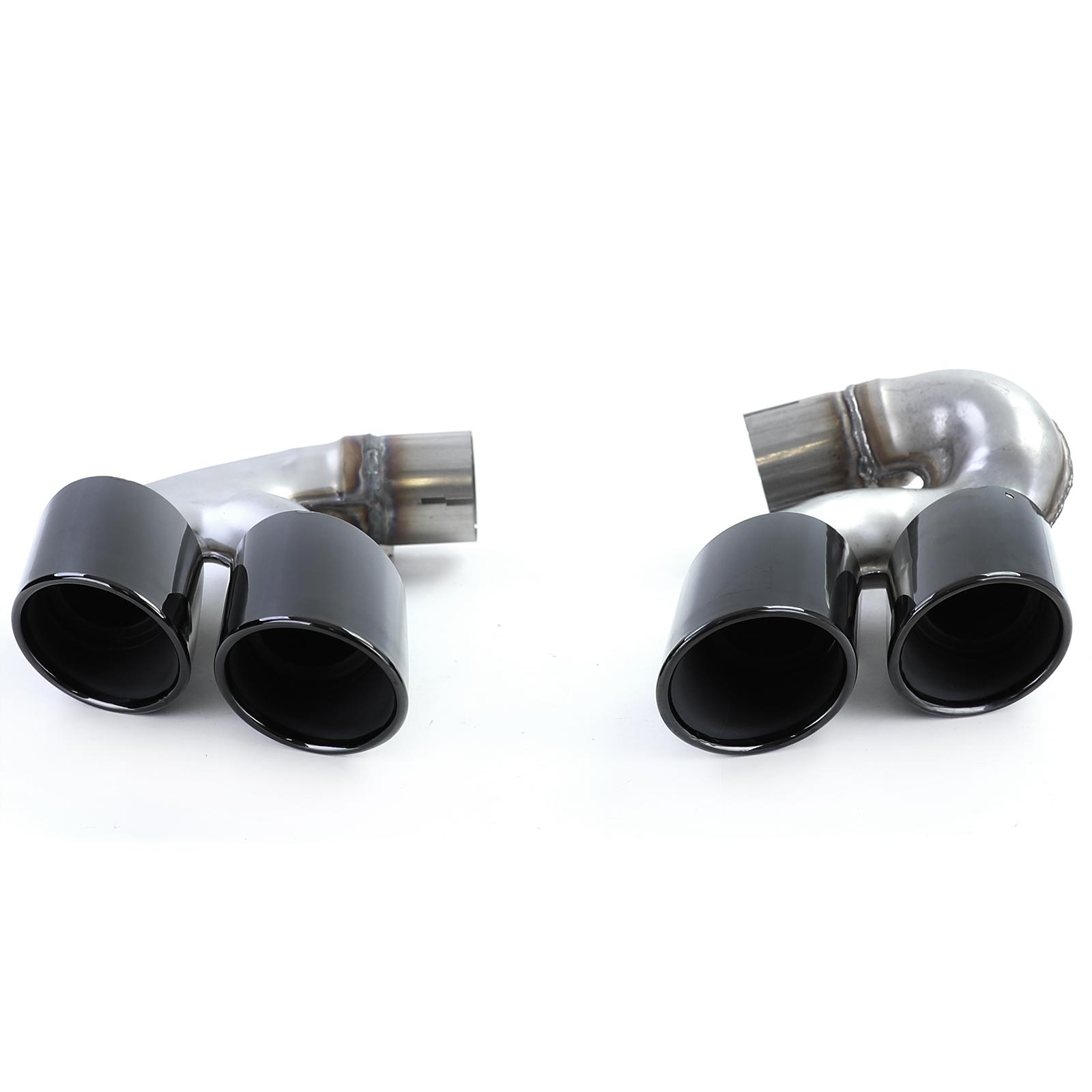 Uitlaatsierstuk geschikt voor BMW X5 G05 40i vanaf 2018, X6 G06 40i vanaf 2019, X7 G07 40i vanaf 2019 - rvs - zwart