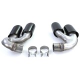 Uitlaatsierstuk geschikt voor BMW X5 G05 40i vanaf 2018, X6 G06 40i vanaf 2019, X7 G07 40i vanaf 2019 - rvs - zwart