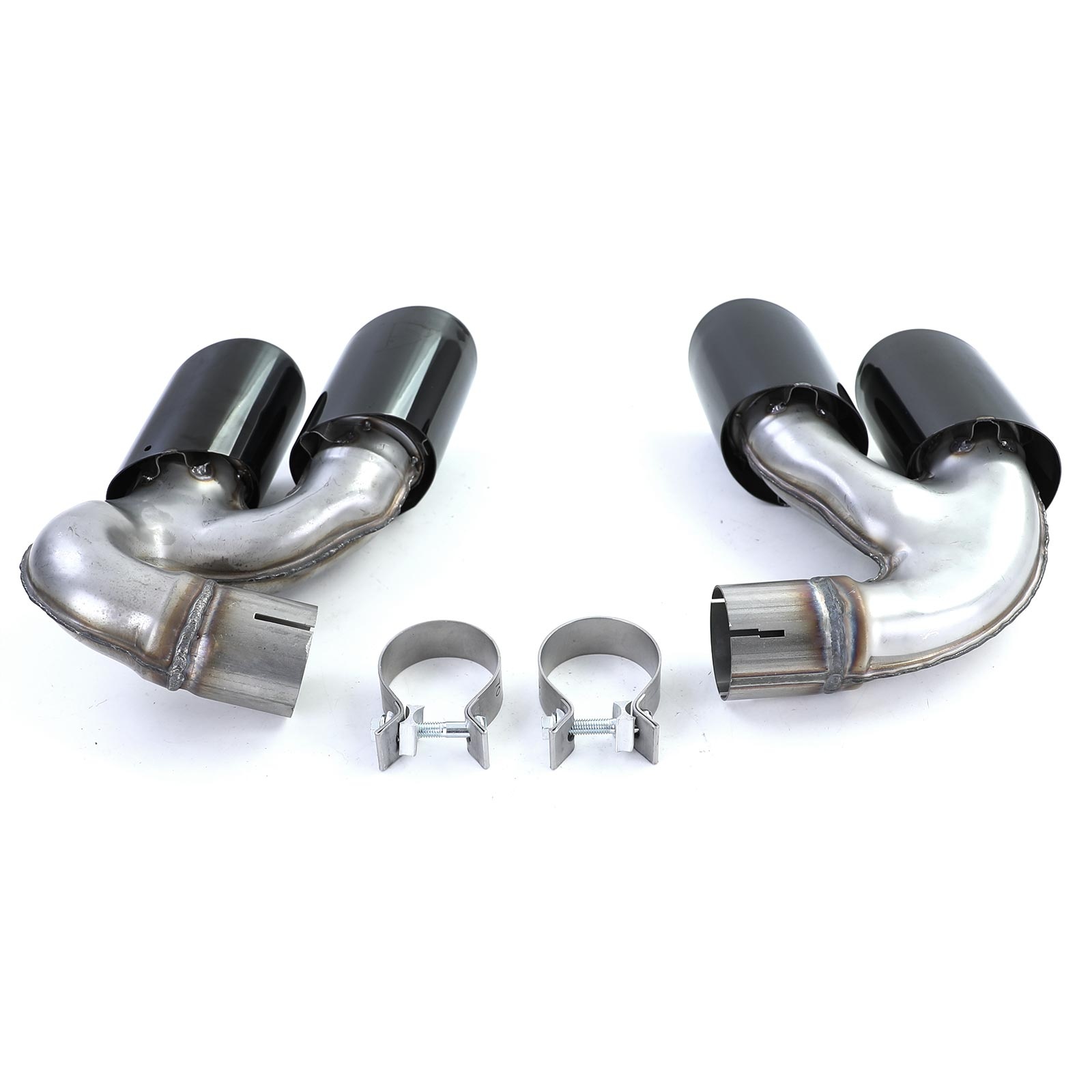 Uitlaatsierstuk geschikt voor BMW X5 G05 40i vanaf 2018, X6 G06 40i vanaf 2019, X7 G07 40i vanaf 2019 - rvs - zwart