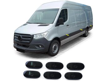 Zijknipperlichten - Mercedes Sprinter B906 3-T 06/2006-12/2006, 06/2006-12/2013, B907/B910 3,5-T vanaf 02/2018 - 6 stuks - zwart/smoke
