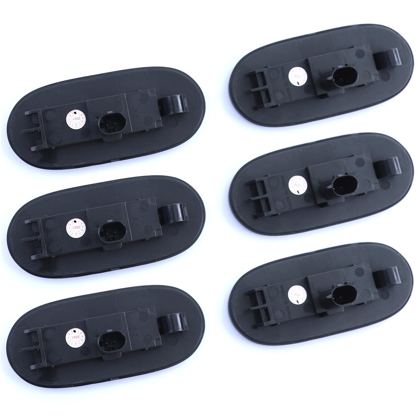 Zijknipperlichten - geschikt voor Mercedes Sprinter B906 3-T 06/2006-12/2006, 06/2006-12/2013, B907/B910 3,5-T vanaf 02/2018 - 6 stuks - zwart/smoke