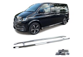 Treeplanken - voor VW T5/T5.1 7E/7F/7J/7H Transporter/Multivan 04/2003, T6/T6.1 SH/SG Transporter/Multivan 04/2015 - 208cm - hoogglans gepolijst