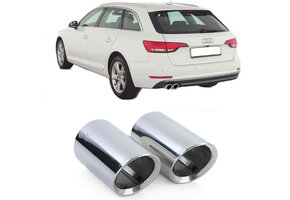 Uitlaatsierstuk - voor Audi A4 2.0TDI 3.0TDI B9 8W2 Sedan 10/2015-2019, 2.0TDI 3.0TDI B9 8W5 Avant 10/2015-2019 - 80mm