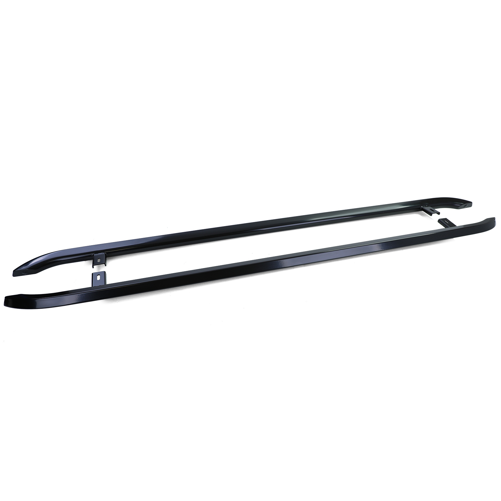 Treeplanken geschikt voor VW T5/T5.1 7E/7F/7J/7H Transporter/Multivan 04/2003, T6/T6.1 SH/SG Transporter/Multivan 04/2015 - 208cm - glanzend zwart
