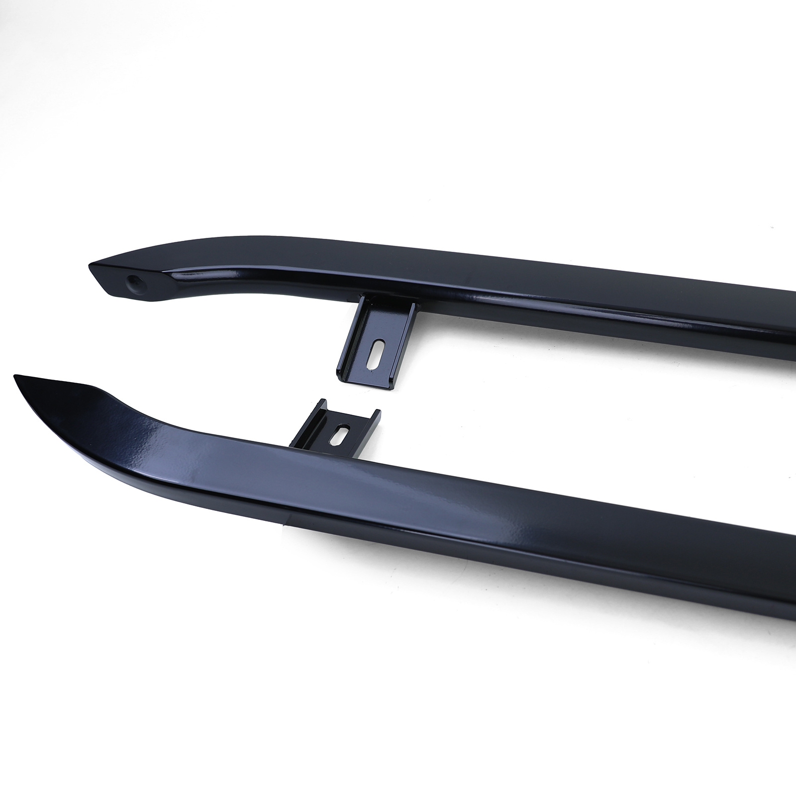 Treeplanken geschikt voor VW T5/T5.1 7E/7F/7J/7H Transporter/Multivan 04/2003, T6/T6.1 SH/SG Transporter/Multivan 04/2015 - 208cm - glanzend zwart