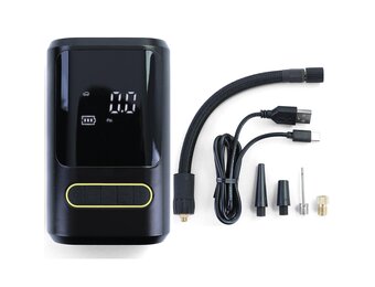 Mini compressor - luchtcompressor - 13,8x8,5x4,7cm - 150 PSI - zwart