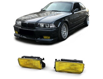 Mistlampen geschikt voor BMW 3-serie E36 sedan/coupé/cabriolet/touring/compact 12/1990-08/1999 - H1 - geel