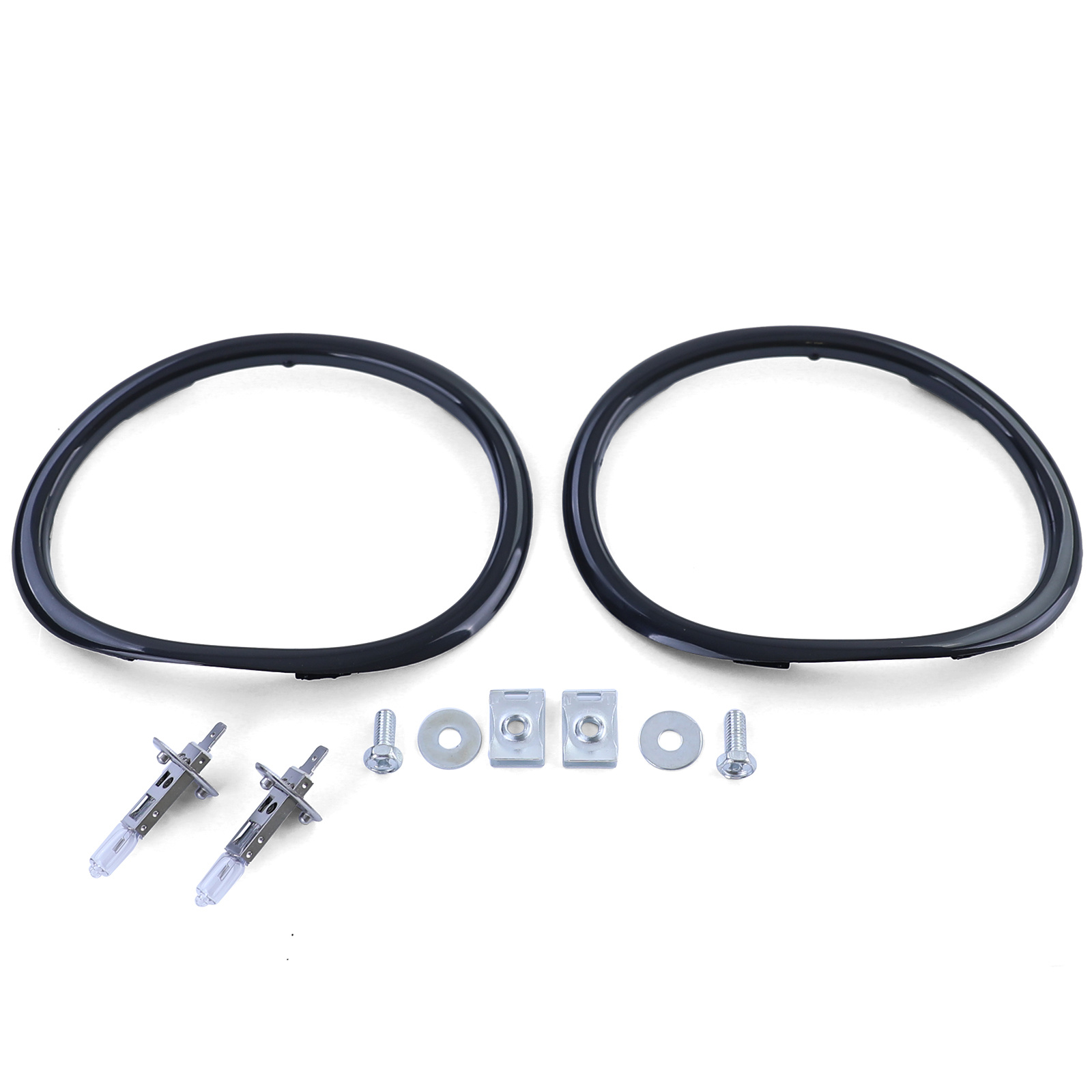 Mistlampen geschikt voor Peugeot 206 2A/2C/2E/2K vanaf 08/1998, CC vanaf 09/2000 - H1 - zwart/smoke