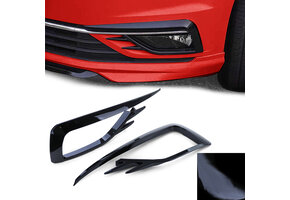 Mistlamp rooster - geschikt voor VW Golf 7 2017-2020 - GTI-look - glanzend zwart