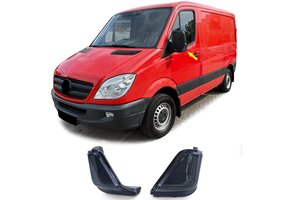 Spiegelknipperlichten - voor Mercedes Sprinter W906 vanaf 06/2006 en VW Crafter 2E vanaf 04/2006 - zwart/smoke