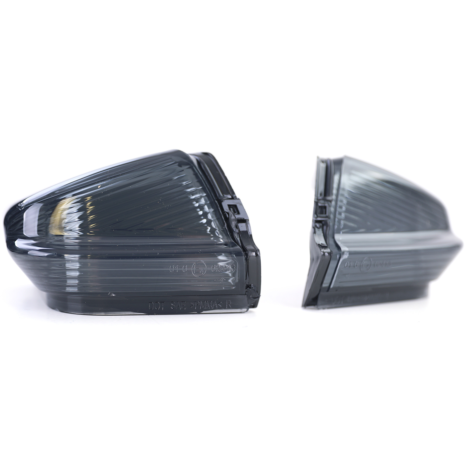 Spiegelknipperlichten geschikt voor Mercedes Sprinter W906 vanaf 06/2006 en VW Crafter 2E vanaf 04/2006 - zwart/smoke