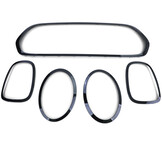 Sierlijsten auto - voor Mini F55/F56/F57 2014-2018 - 5-delig - glanzend zwart