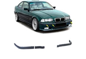 Stootlijsten geschikt voor BMW 3-serie E36 12/1990-08/1999 - 3-delig - zwart
