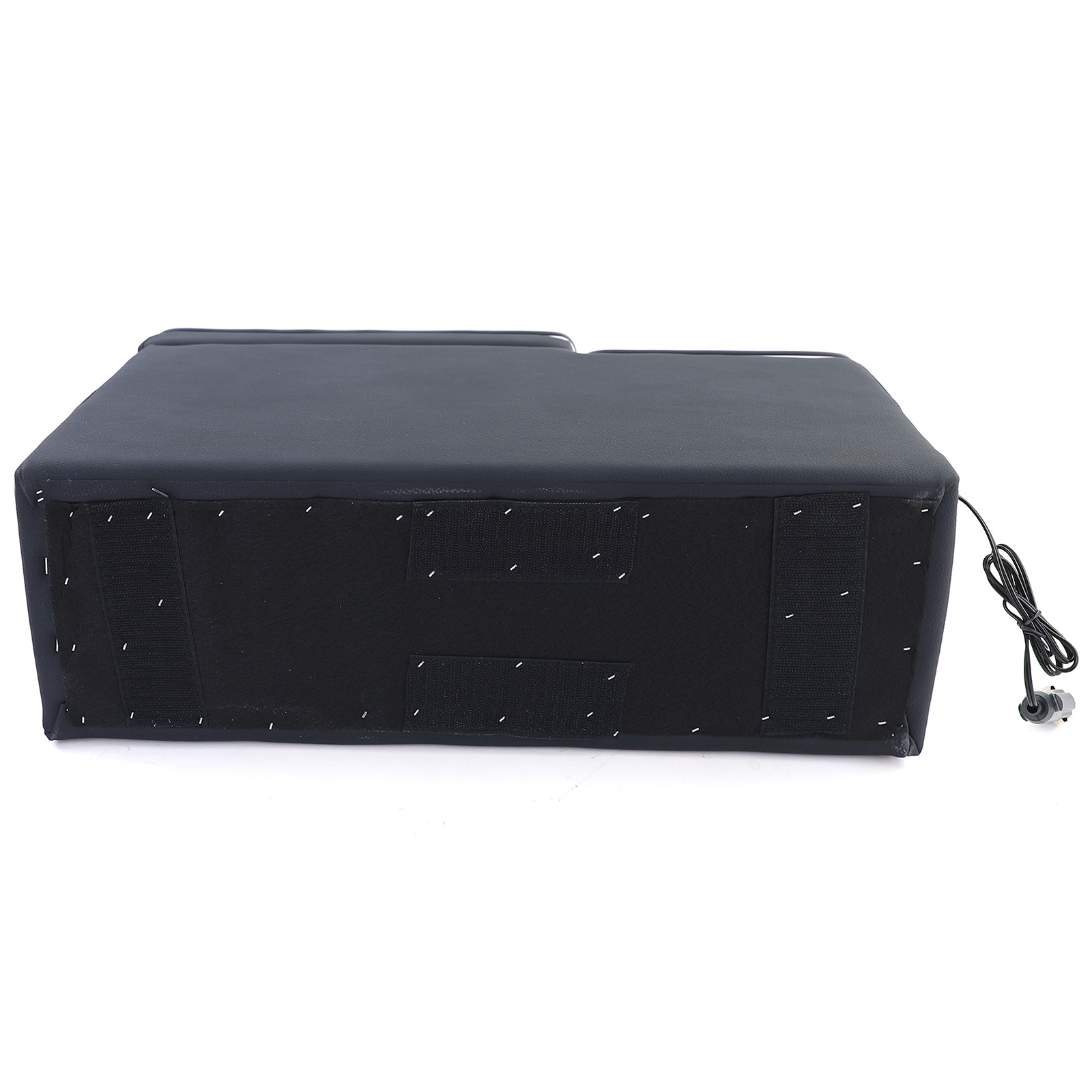 Middenconsole geschikt voor VW Bus T5 7E/7F/7J/7H vanaf 04/2003, T6 SH/SG vanaf 04/2015 transporter/multivan - 54x18x35,5cm - kunstleer - zwart