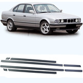 Sierstrips auto - geschikt voor BMW 5-serie E34 sedan/touring 1988-1996 - 8-delig - zwart