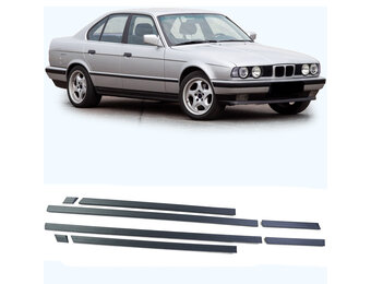 Sierstrips auto - voor BMW 5-serie E34 sedan/touring 1988-1996 - 8-delig - zwart