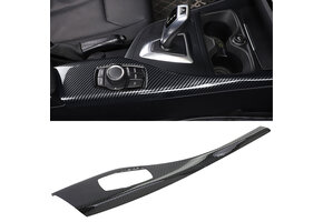 Middenconsole afdekking - geschikt voor BMW F20 F21 F22 F23 - carbon - zwart