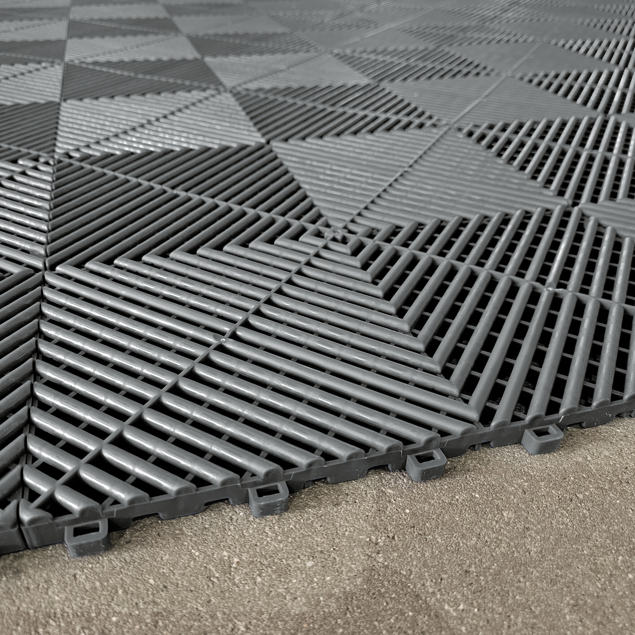 PVC kliktegels - 40x40cm - 34 stuks - 5,44m² - grijs