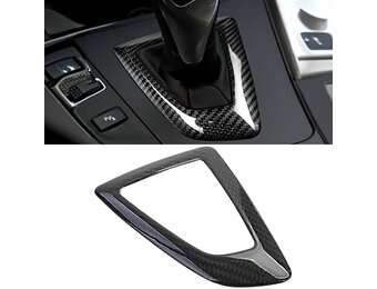 Versnellingspook afdekking - BMW 4-serie F32/F33 2013-2021 - carbon-look - zwart