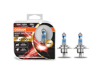 Osram night breaker - H4 - 60/55W - 12V - wit