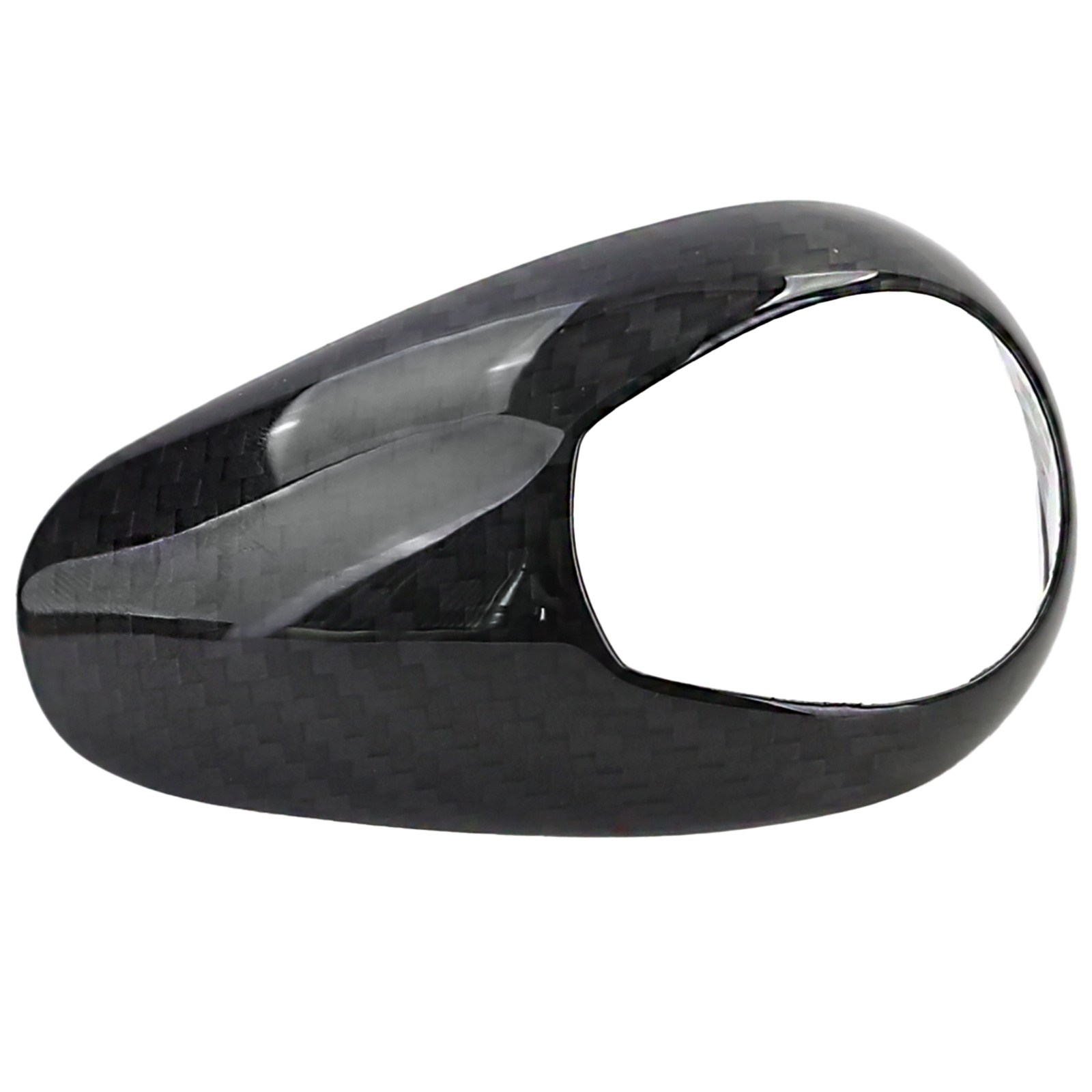 Versnellingspook afdekking - voor BMW 6-serie F06/F12/F13 2010-2018 - carbon-look - zwart