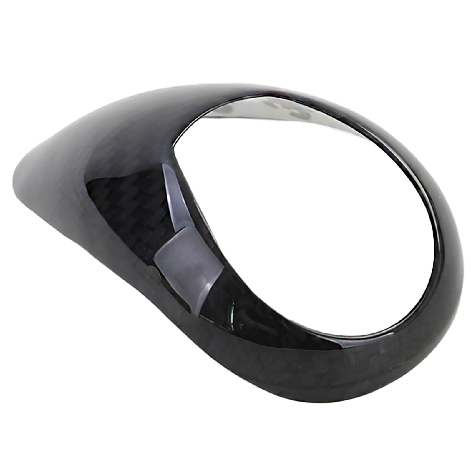 Versnellingspook afdekking - voor BMW 6-serie F06/F12/F13 2010-2018 - carbon-look - zwart