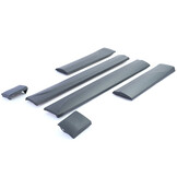 Stootstrips - geschikt voor Audi Q5 8R 11/ 2008-12/2017 - 6-delig - zwart