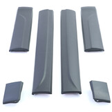 Stootstrips - voor Audi Q5 8R 11/ 2008-12/2017 - 6-delig - zwart