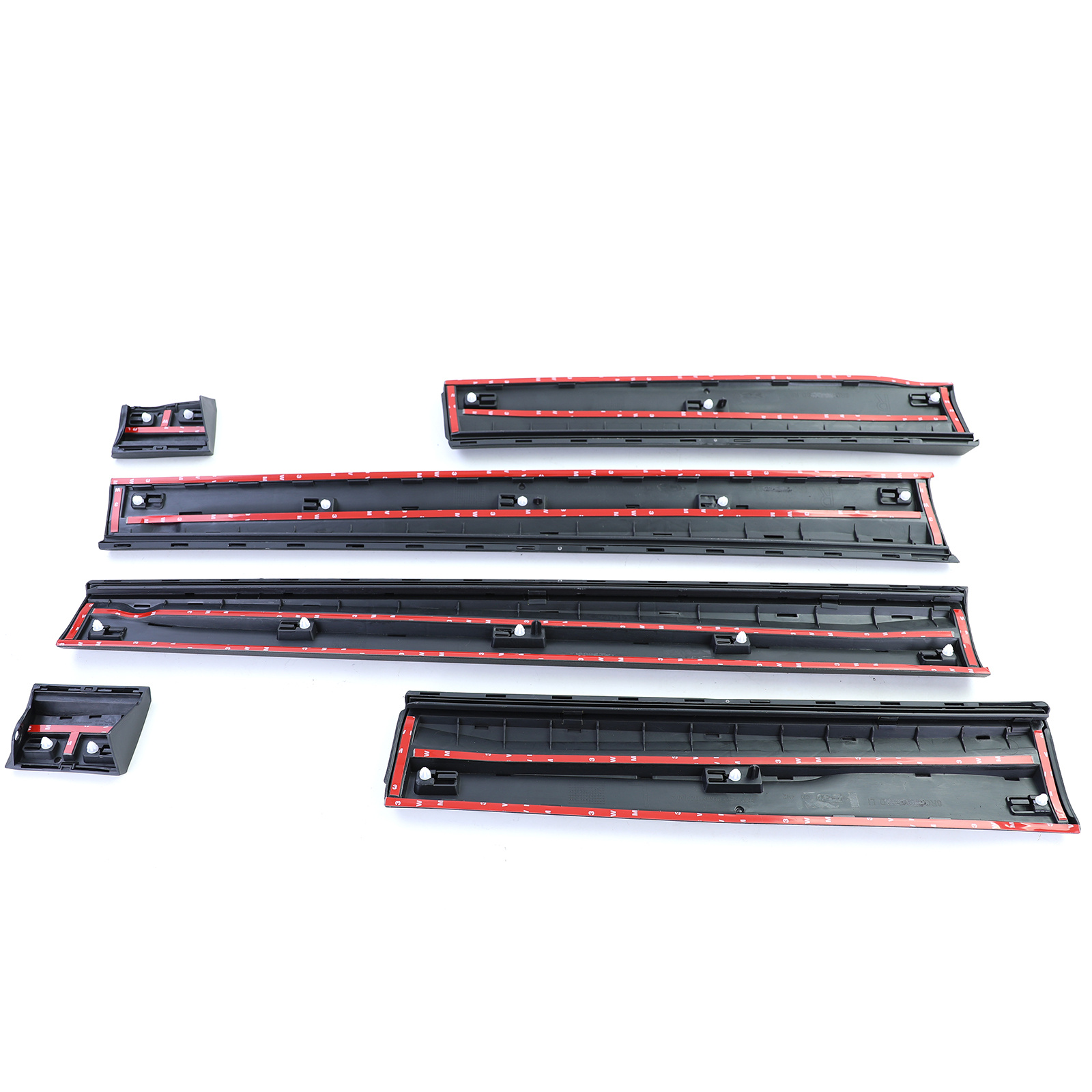 Stootstrips - geschikt voor Audi Q5 8R 11/ 2008-12/2017 - 6-delig - zwart