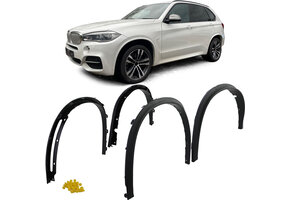 Spatbordverbreders - BMW X5 F15 2013-2018 - 4-delig - zwart