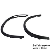 Spatbordverbreders geschikt voor BMW X5 F15 2013-2018 - 4-delig - zwart