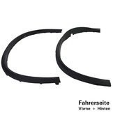 Spatbordverbreders geschikt voor BMW X5 F15 2013-2018 - 4-delig - zwart