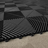 Pvc kliktegels - 40x40cm - 98 stuks - 15,68m² - zwart