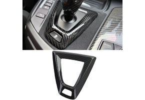 Versnellingspook afdekking - BMW M3 F80 2014-2015, M4 F82 2014-2018 - carbon-look - zwart