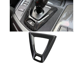Versnellingspook afdekking geschikt voor BMW M3 F80 2014-2015, M4 F82 2014-2018 - carbon-look - zwart
