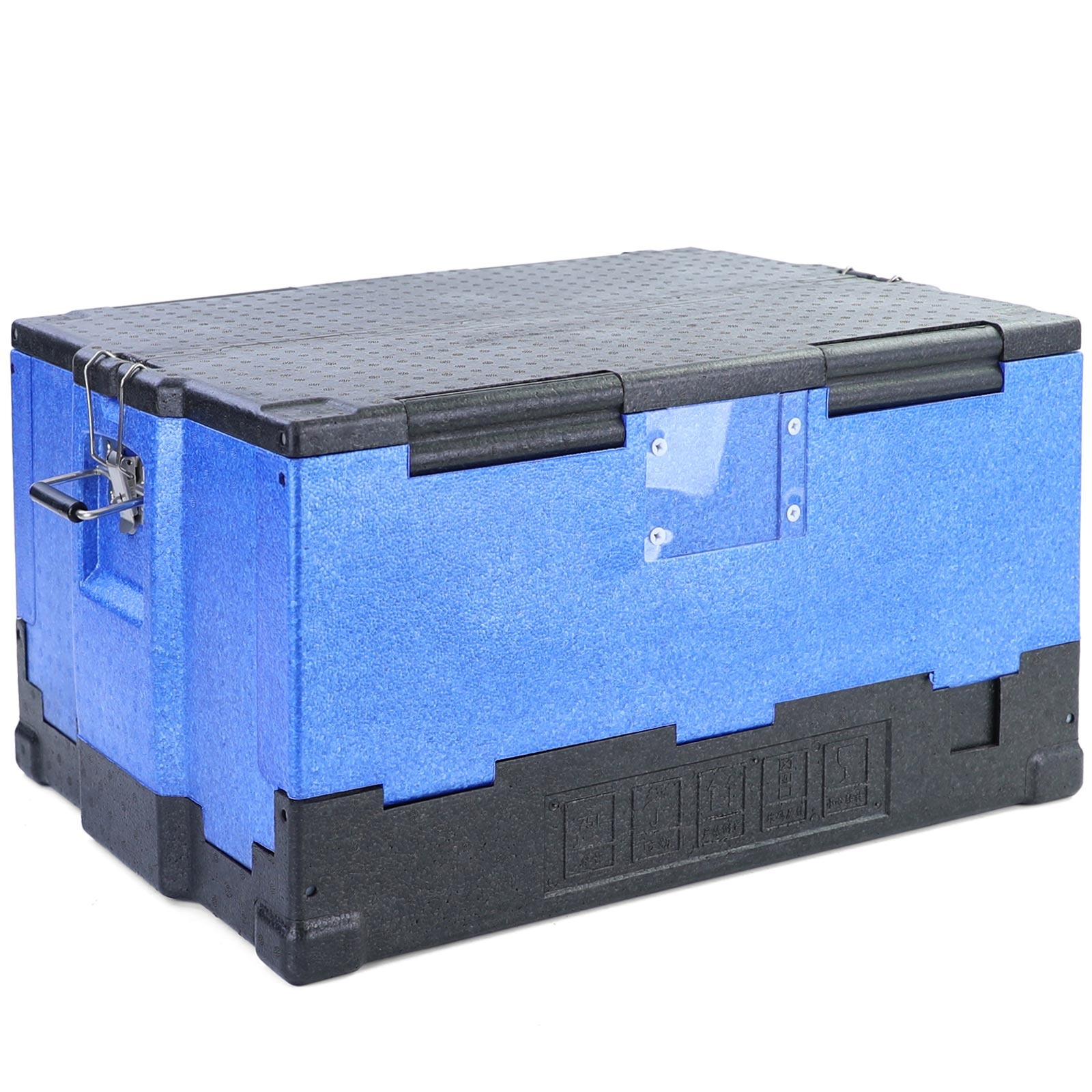 Thermobox - 67,5x48,5x36,9cm - 75L - opvouwbaar - blauw zwart