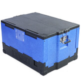 Thermobox - 67,5x48,5x36,9cm - 75L - opvouwbaar - blauw zwart