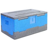 Thermobox - 60x36,5x29,3cm - 40L - opvouwbaar - blauw grijs