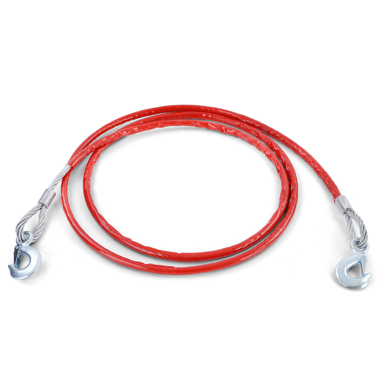 Sleepkabel - trekkabel - 14mm x 3,5m - trekkracht 8000kg - rood