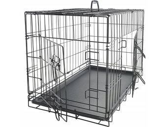 Hondenbench - bench - 91x61x69cm - XXL - opvouwbaar - zwart