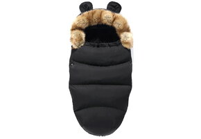 Voetenzak kinderwagen - 95x45cm - waterdicht - zwart