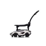 Loopauto met duwstang - Lamborghini - 95x85x44 cm - wit