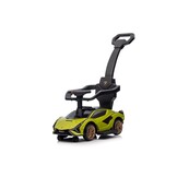 Loopauto met duwstang - Lamborghini - 95x85x44 cm - geel