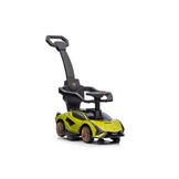 Loopauto met duwstang - Lamborghini - 95x85x44 cm - geel