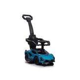 Loopauto met duwstang - Lamborghini - 95x85x44 cm - blauw