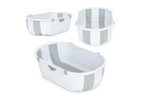 Opvouwbaar babybad - 79x45x23,5cm - met aftapplug - grijs